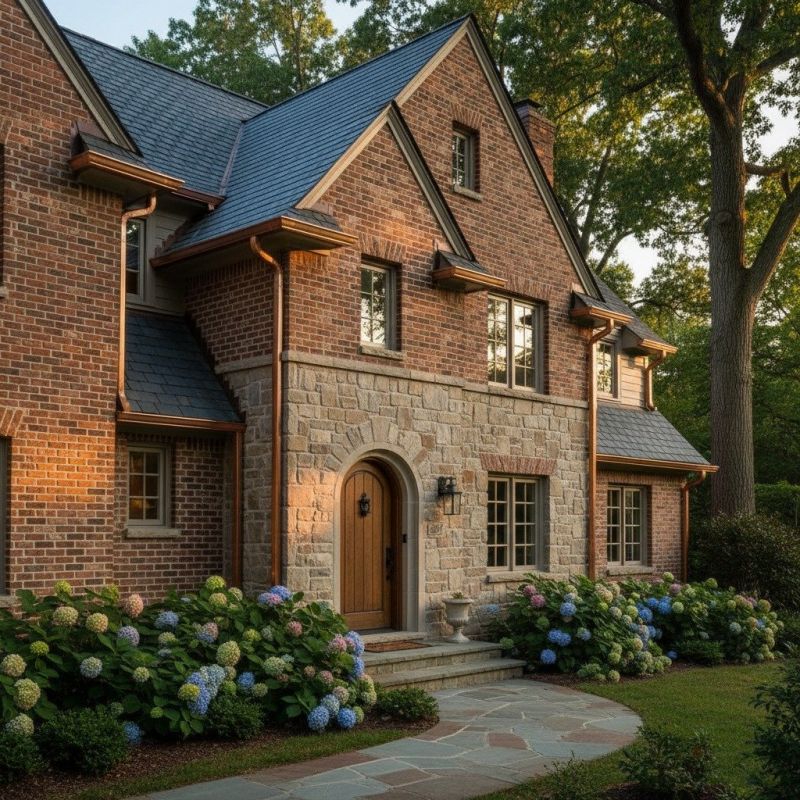 Copper Downspout Installation in Mcdonough, GA